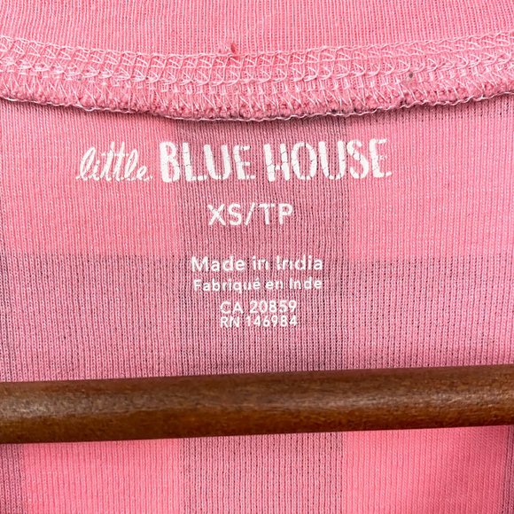 Little Blue House Pink Black Buffalo Check One Piece Onesie Union Suit, Size XS - Picture 5 of 7